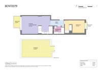 living - 53m² penthouse with 28m² terrace for sale in Barceloneta - Floor Plan thumbnail - 1