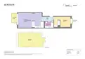 living - Ático de 53m² con 28m² terraza en venta en Barceloneta - Plano del piso thumbnail - 1