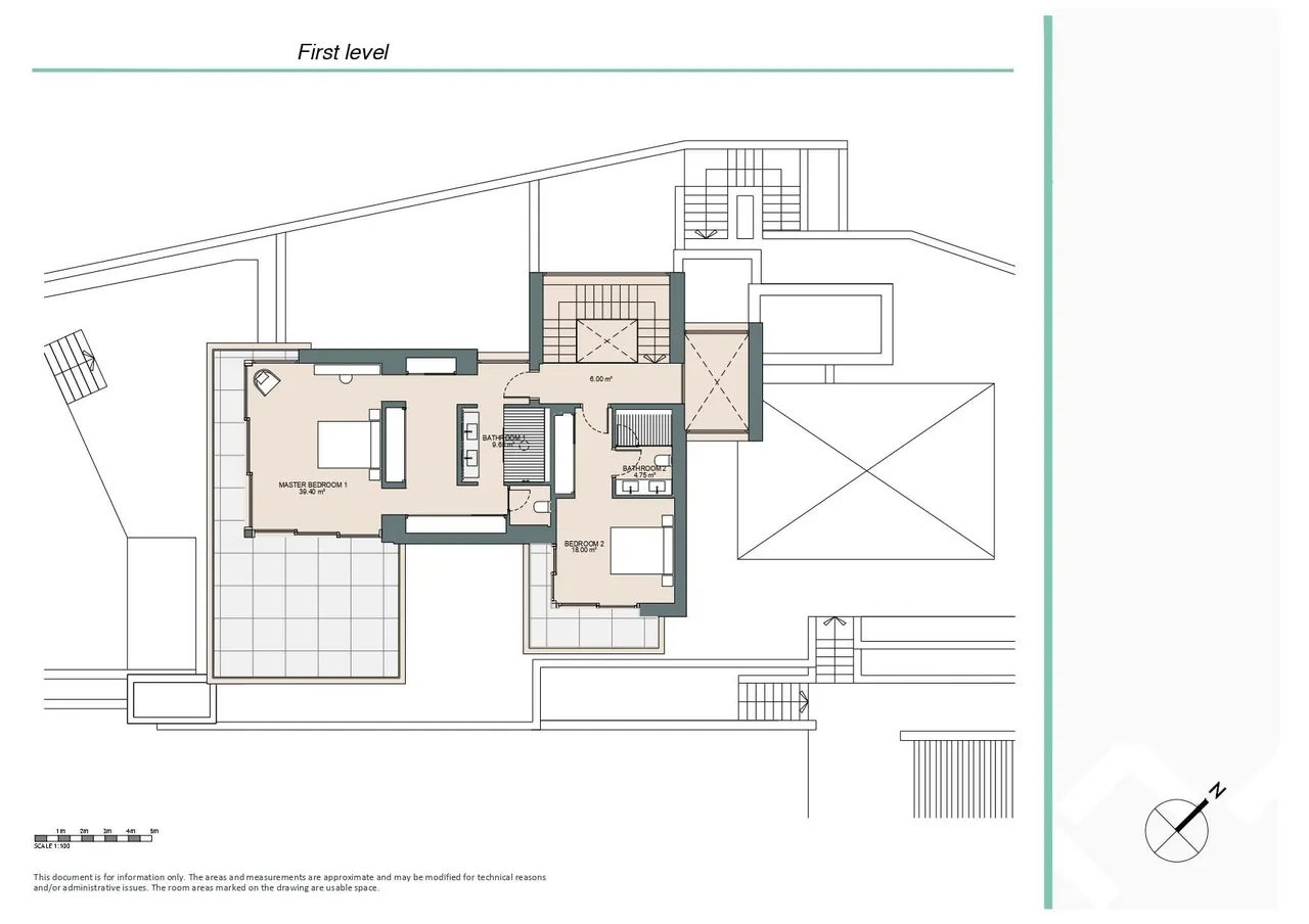 living - Casa / villa de 577m² con 428m² terraza en venta en Quinta - Plano del piso - 4