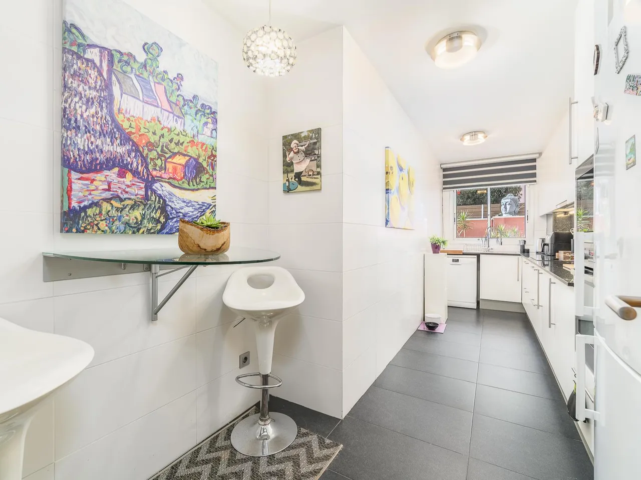 living - Piso de 90m² con 46m² terraza en venta en Sants-Badal - gallery - 9
