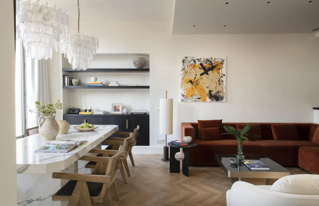 living - Piso de 105m² en alquiler en Eixample Derecho, Barcelona - gallery - 7