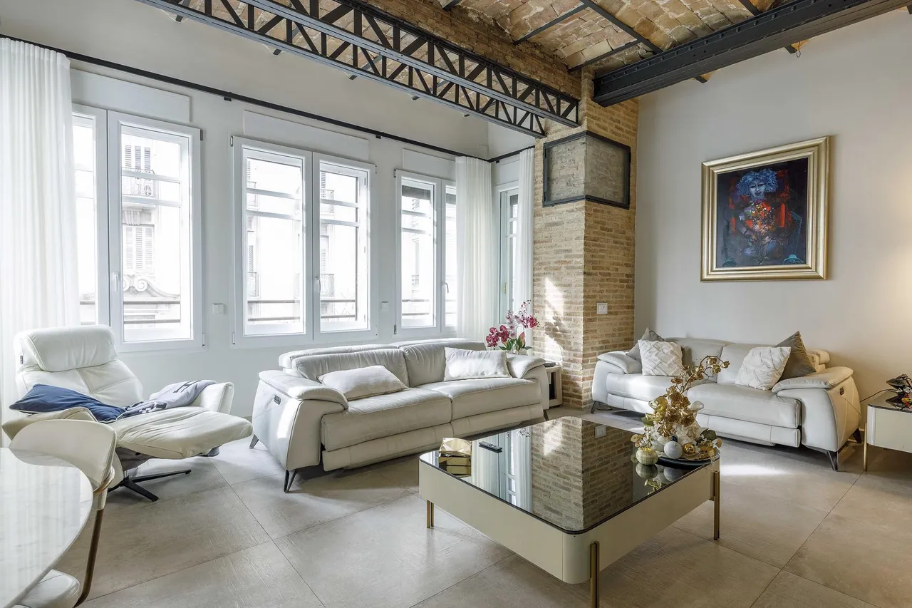living - Piso de 230m² en venta en Sant Francesc, Valencia - gallery - 3