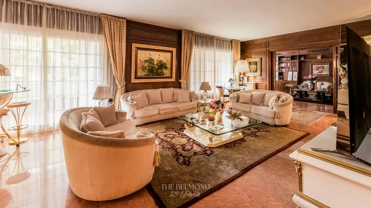 living - Piso de 683m² con 264m² terraza en venta en Turó Park - gallery - 2