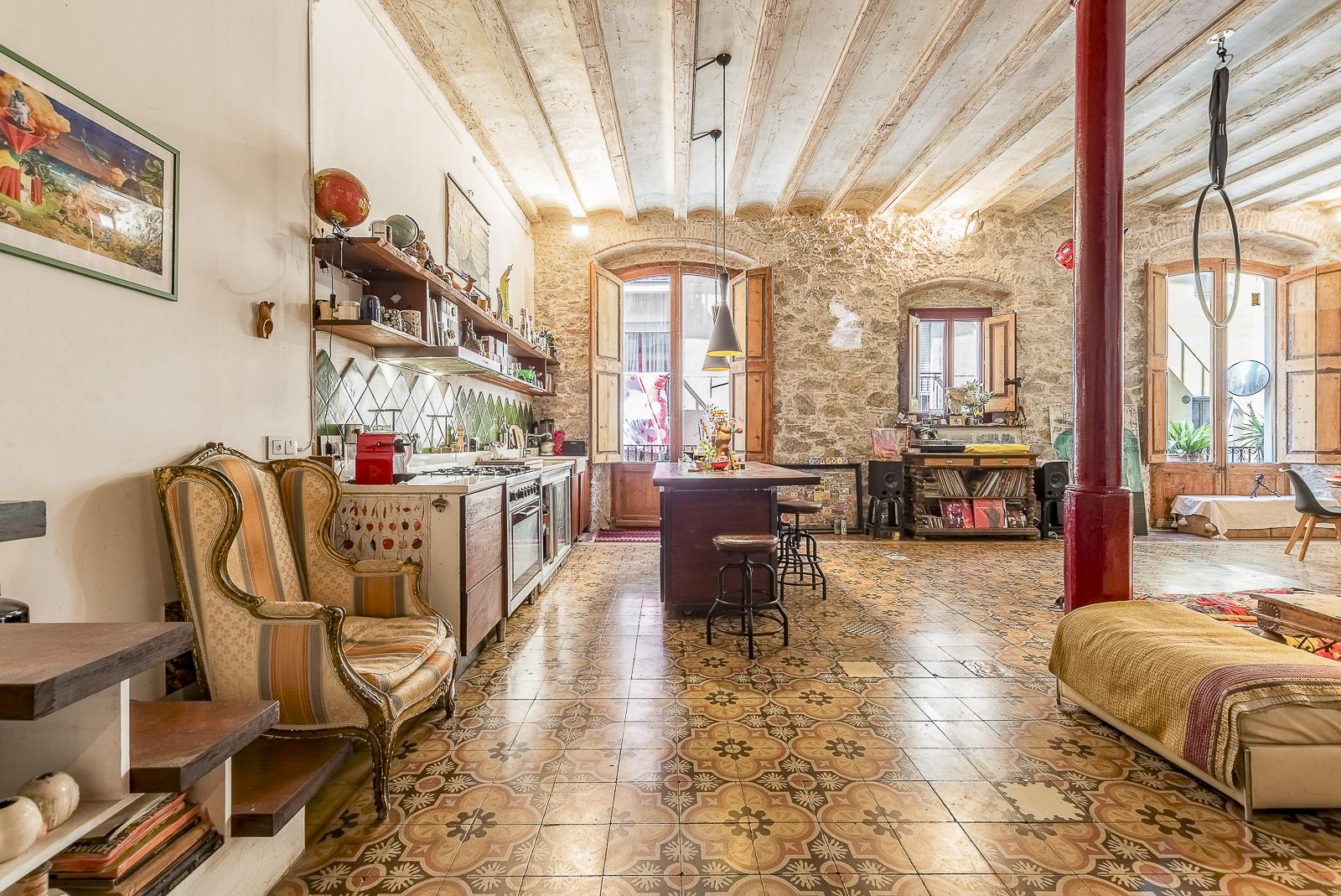 living - 157m² apartment with 76m² terrace for sale in El Raval - gallery - 5
