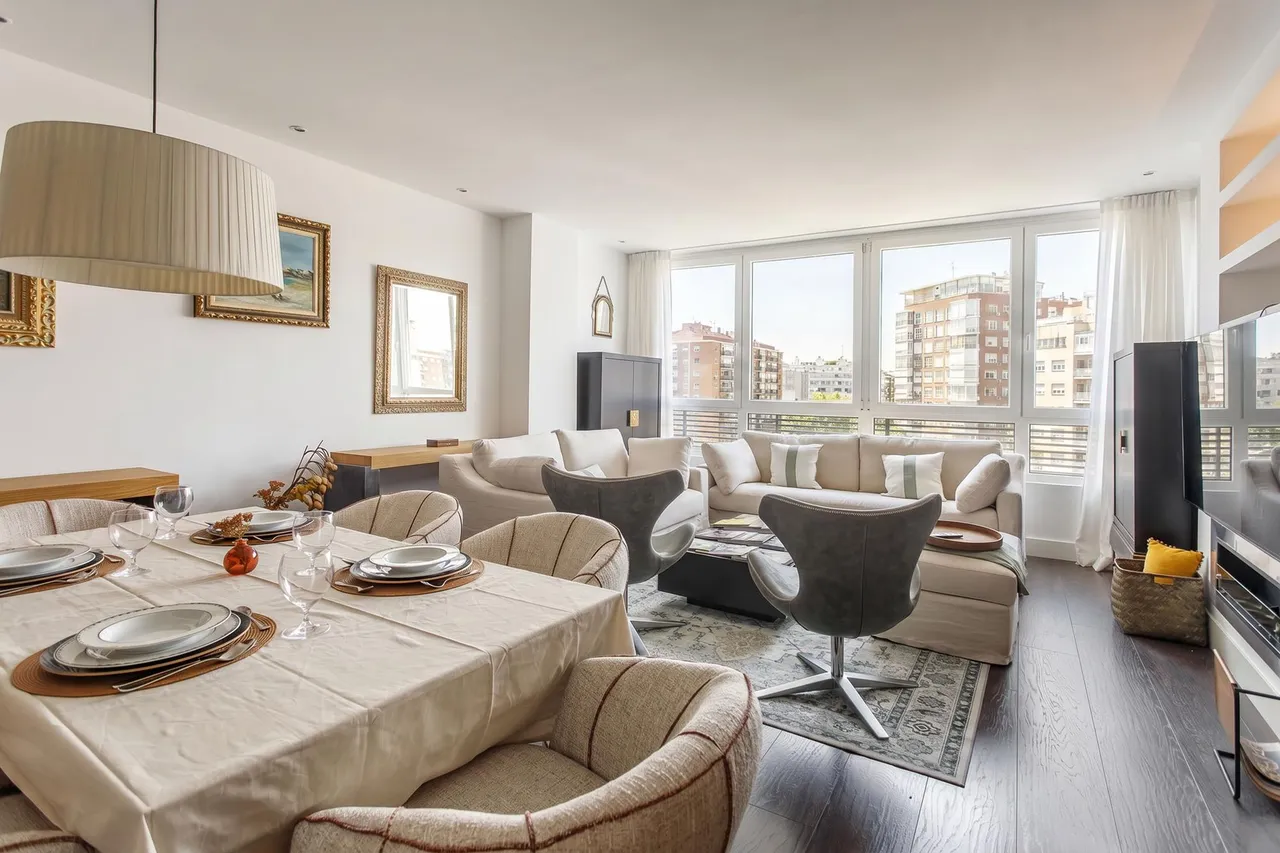 living - 130m² apartment for rent in Lista, Madrid - gallery - 4