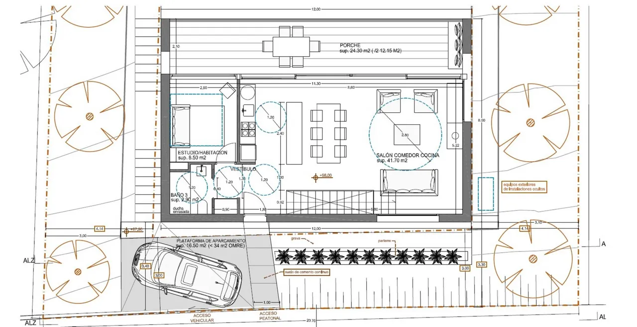 living - 272m² house / villa with 40m² terrace for sale in Begur Town - Floor Plan - 3