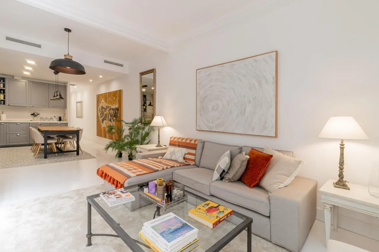 living - Piso de 104m² en alquiler en Trafalgar, Madrid - gallery - 5
