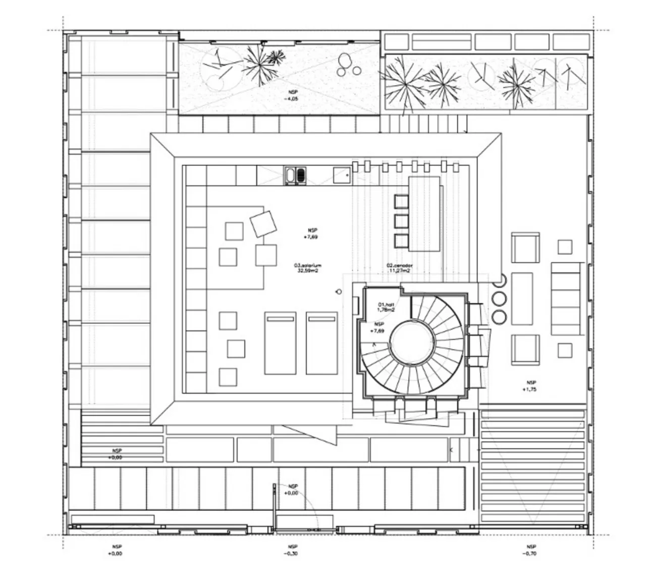 living - 450m² house / villa with 50m² garden for sale in Niño Jesús - Floor Plan - 2