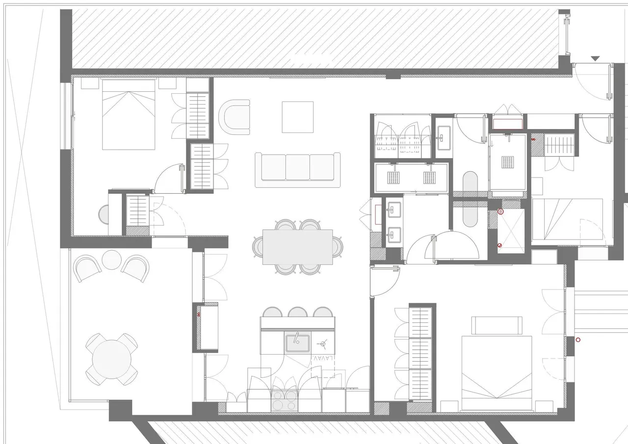 living - 134m² apartment for sale in Lista, Madrid - Floor Plan - 1