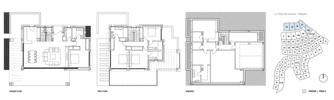 living - New build luxury villa for sale with sea views in La Alquería, Benahavís - Floor Plan - 1