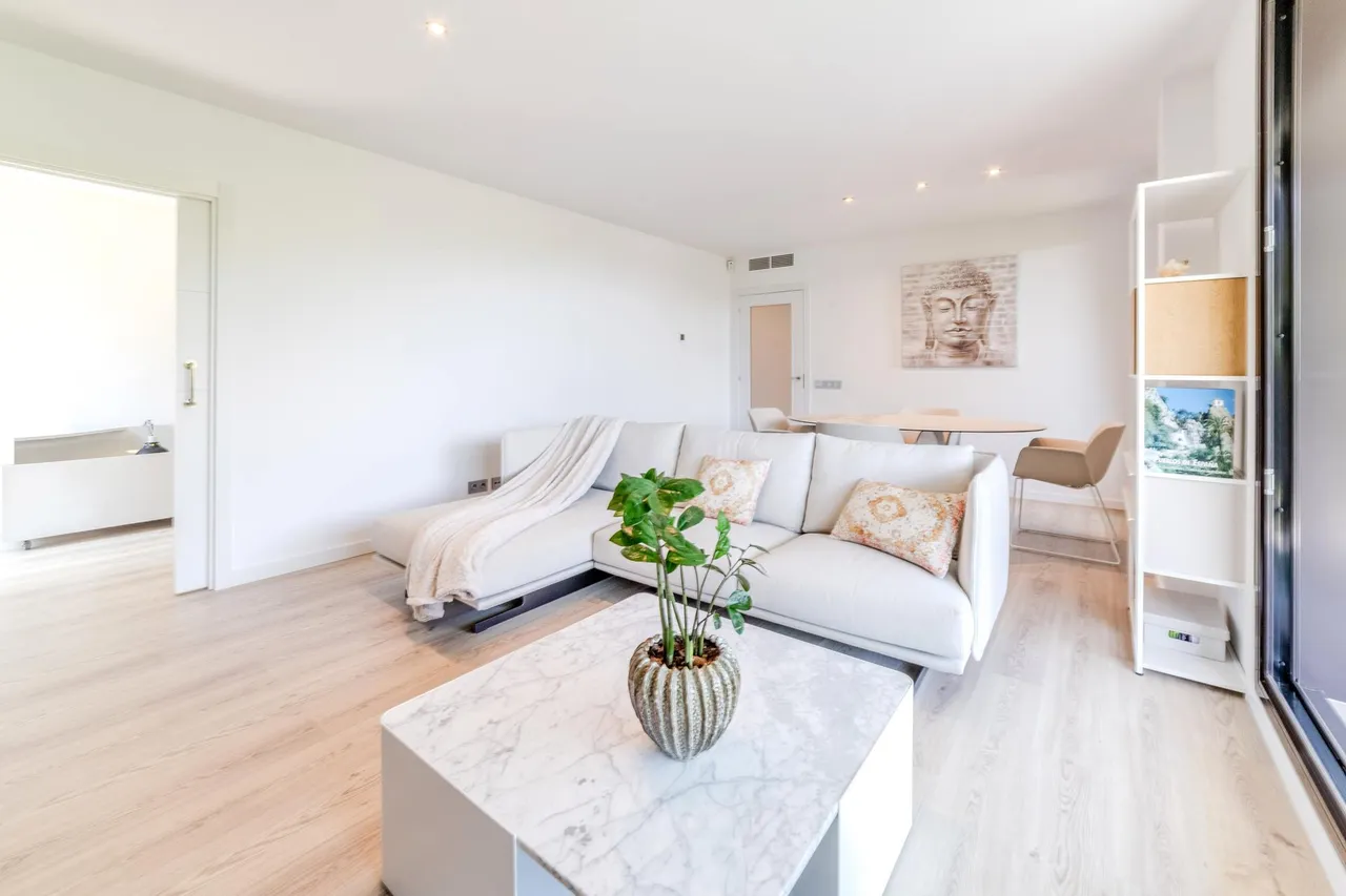 living - Piso de 109m² con 196m² de jardín en venta en Sitges Town - gallery - 9