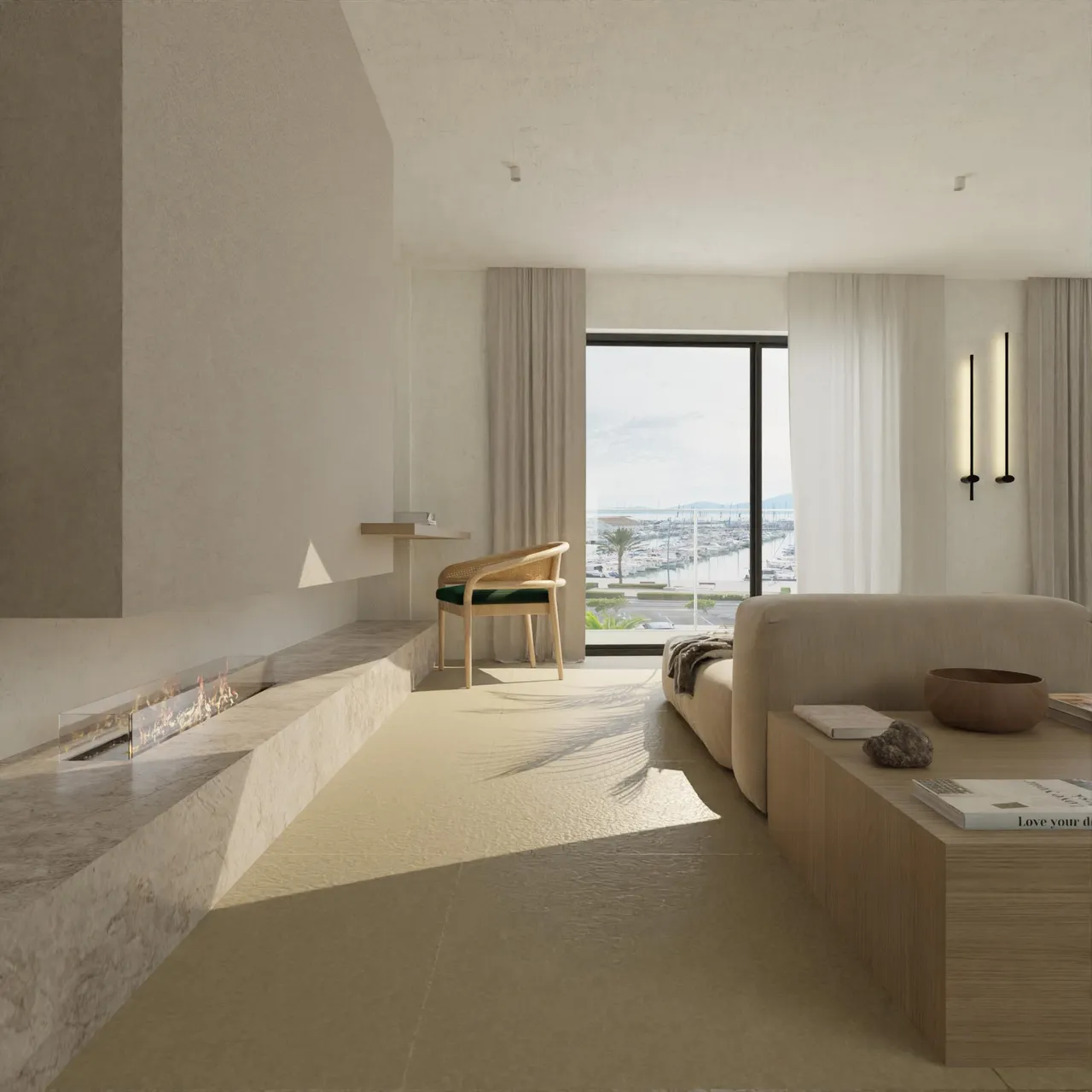 living - 152m² penthouse for sale in Pollensa, Balearic Islands - gallery - 5