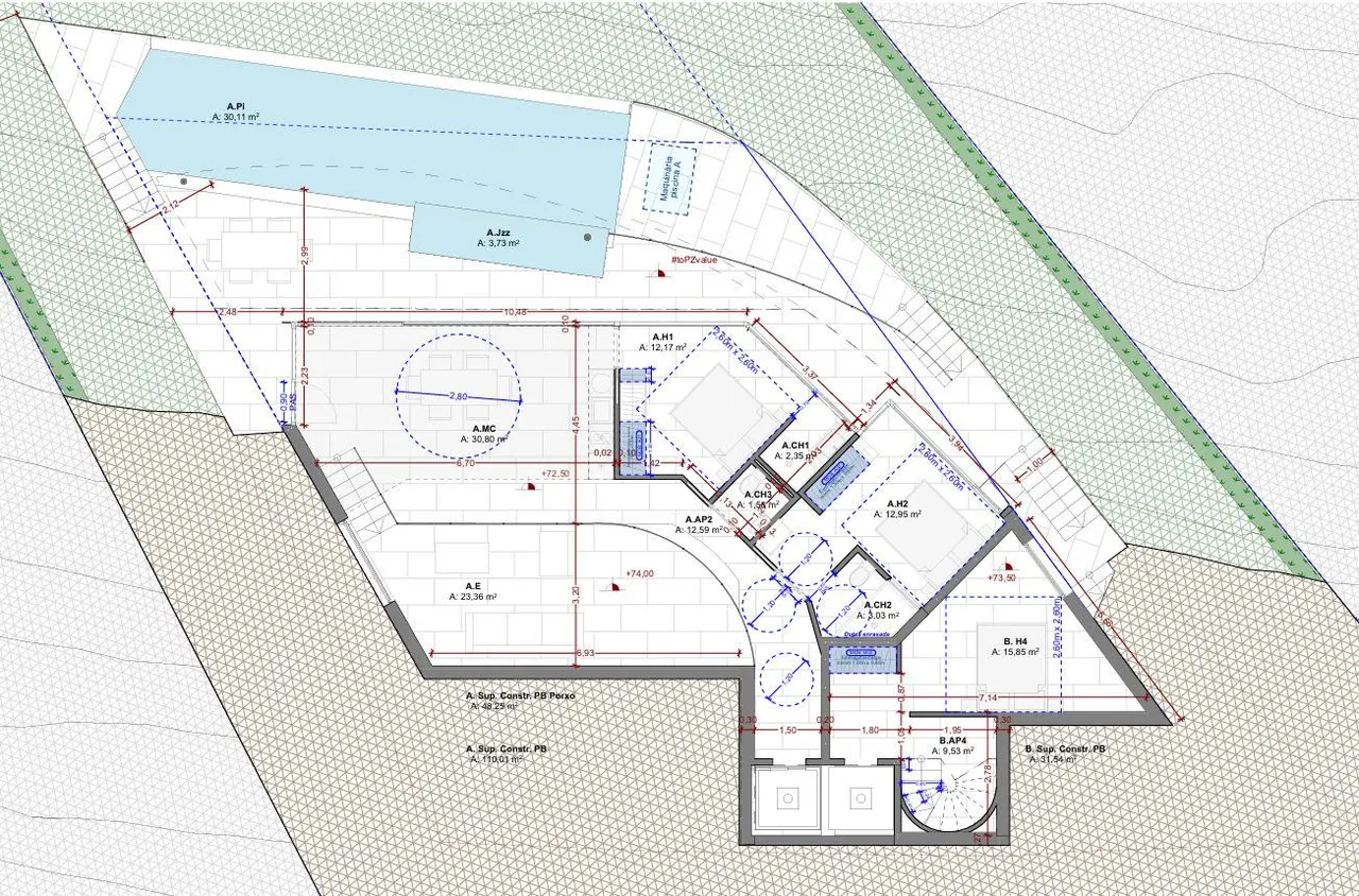 living - 158m² house / villa for sale in Bay of Roses, Costa Brava - Floor Plan - 2