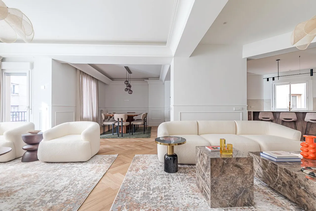 living - Piso de 287m² en venta en Castellana, Madrid - gallery - 7