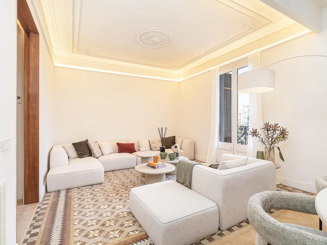 living - 183m² apartment for sale in Eixample Right, Barcelona - gallery - 7