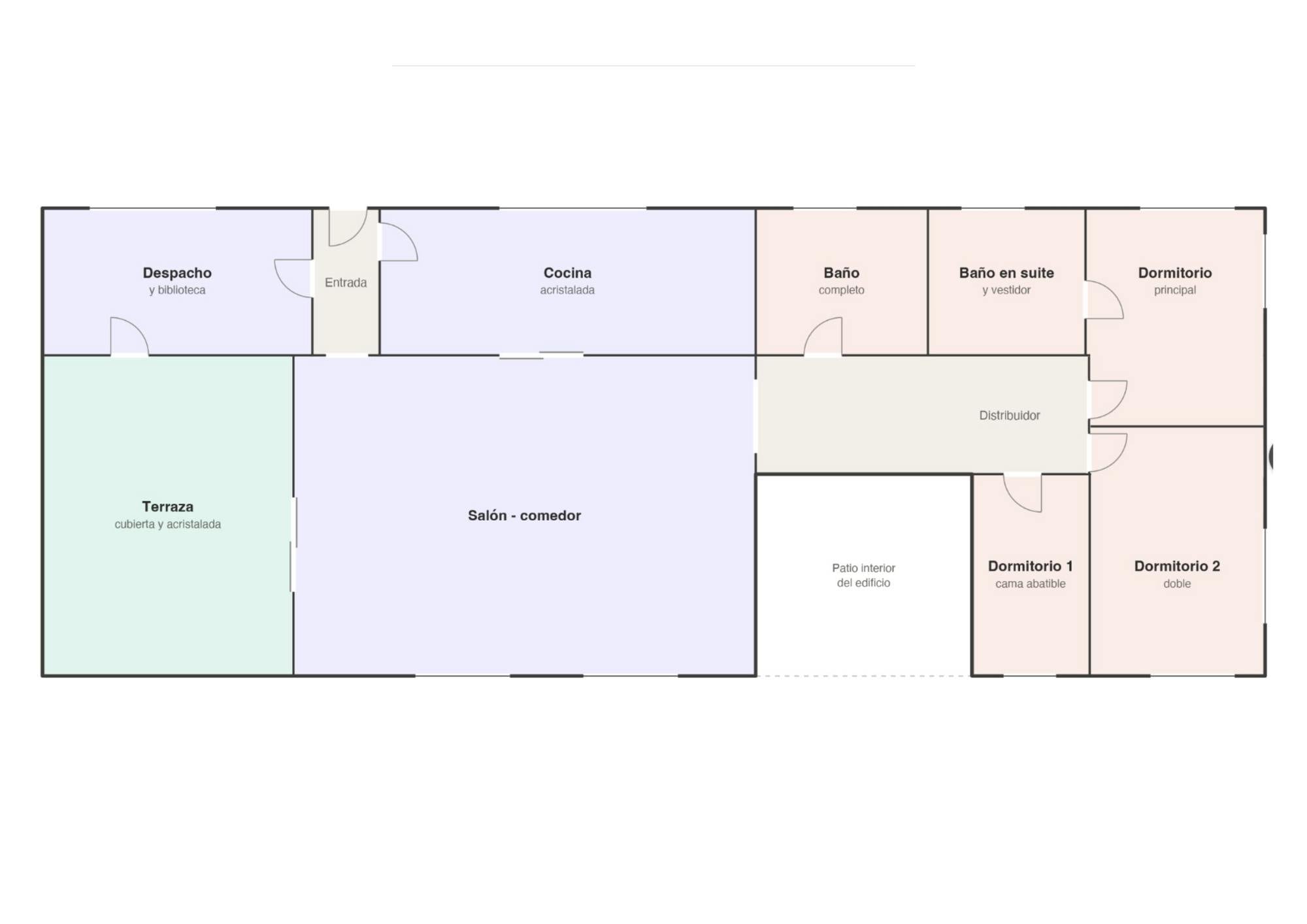 living - 143m² penthouse for sale in Ríos Rosas, Madrid - Floor Plan thumbnail - 1