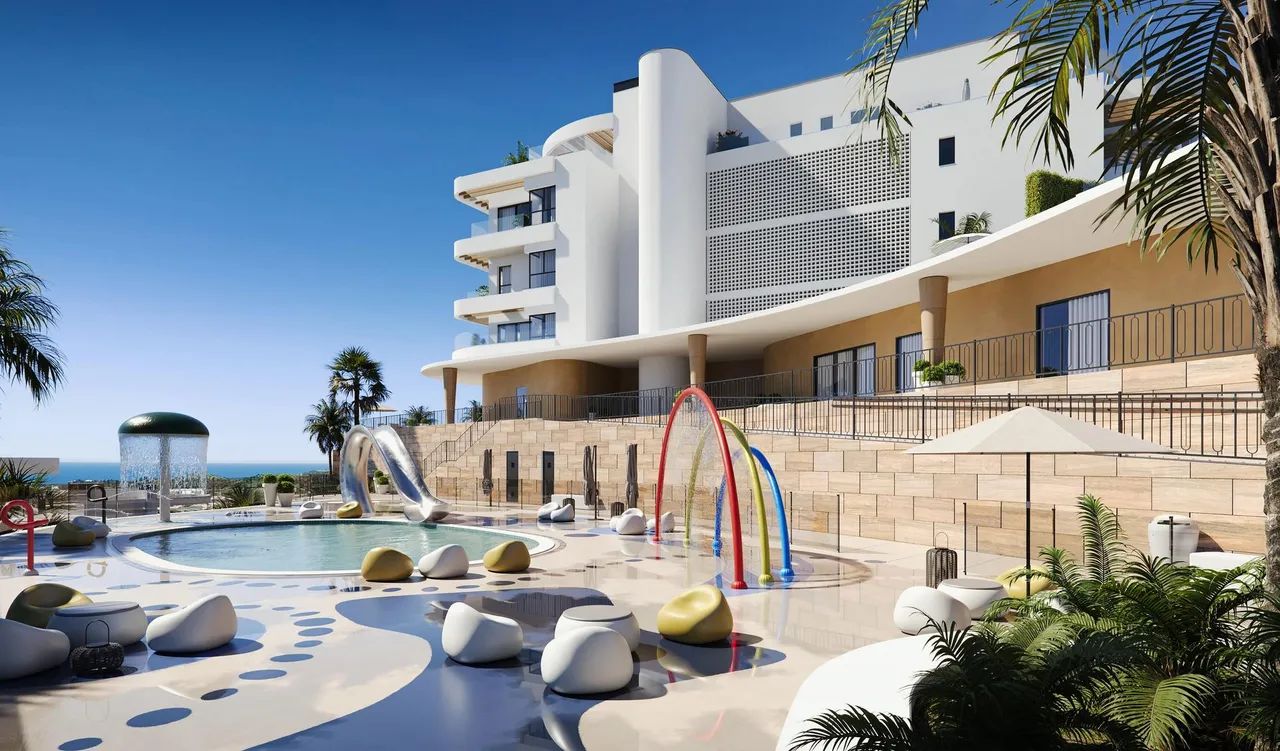 living - Contemporary apartments for sale with panoramic sea views in 360º by Cordia, Mijas Costa - gallery - 4