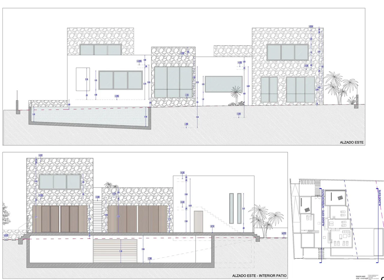 living - 456m² plot for sale in Santa Eulalia, Balearic Islands - Floor Plan - 2