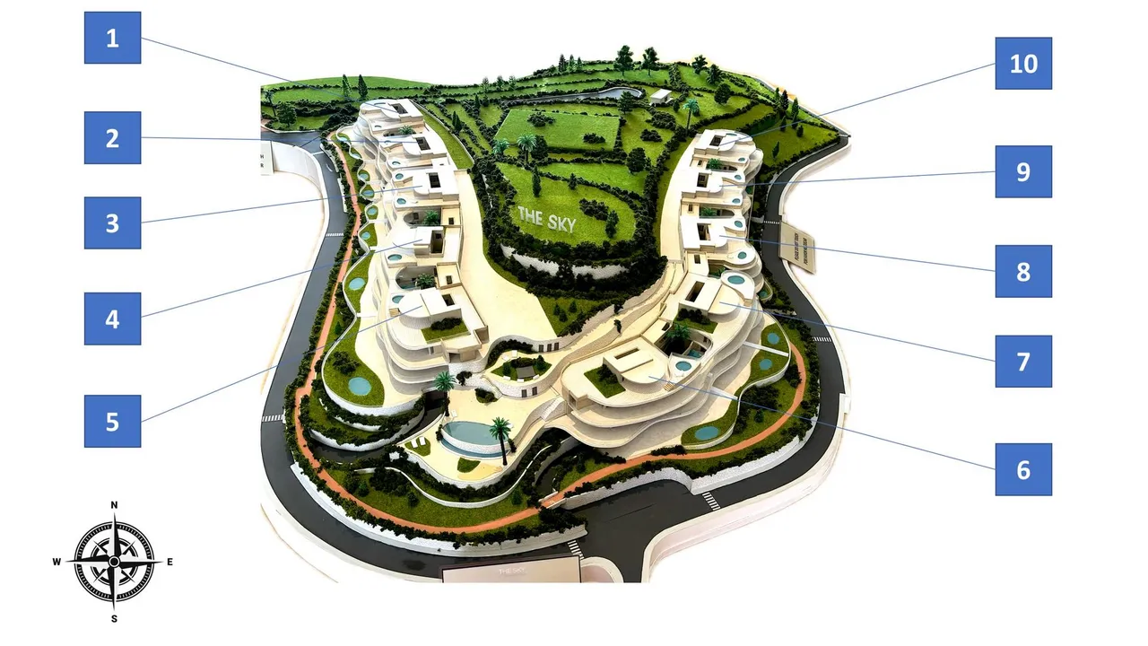 living - The Sky Marbella - Una nueva altitud de lujo - Plano del piso - 1