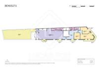living - Piso de 160m² con 60m² terraza en venta en Gràcia - Plano del piso thumbnail - 1