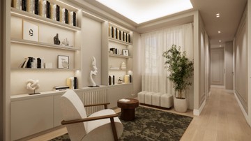 living - Piso de 121m² en venta en Castellana, Madrid - featured