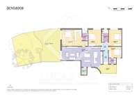 living - 161m² apartment with 115m² terrace for sale in Sant Gervasi - Galvany - Floor Plan thumbnail - 1