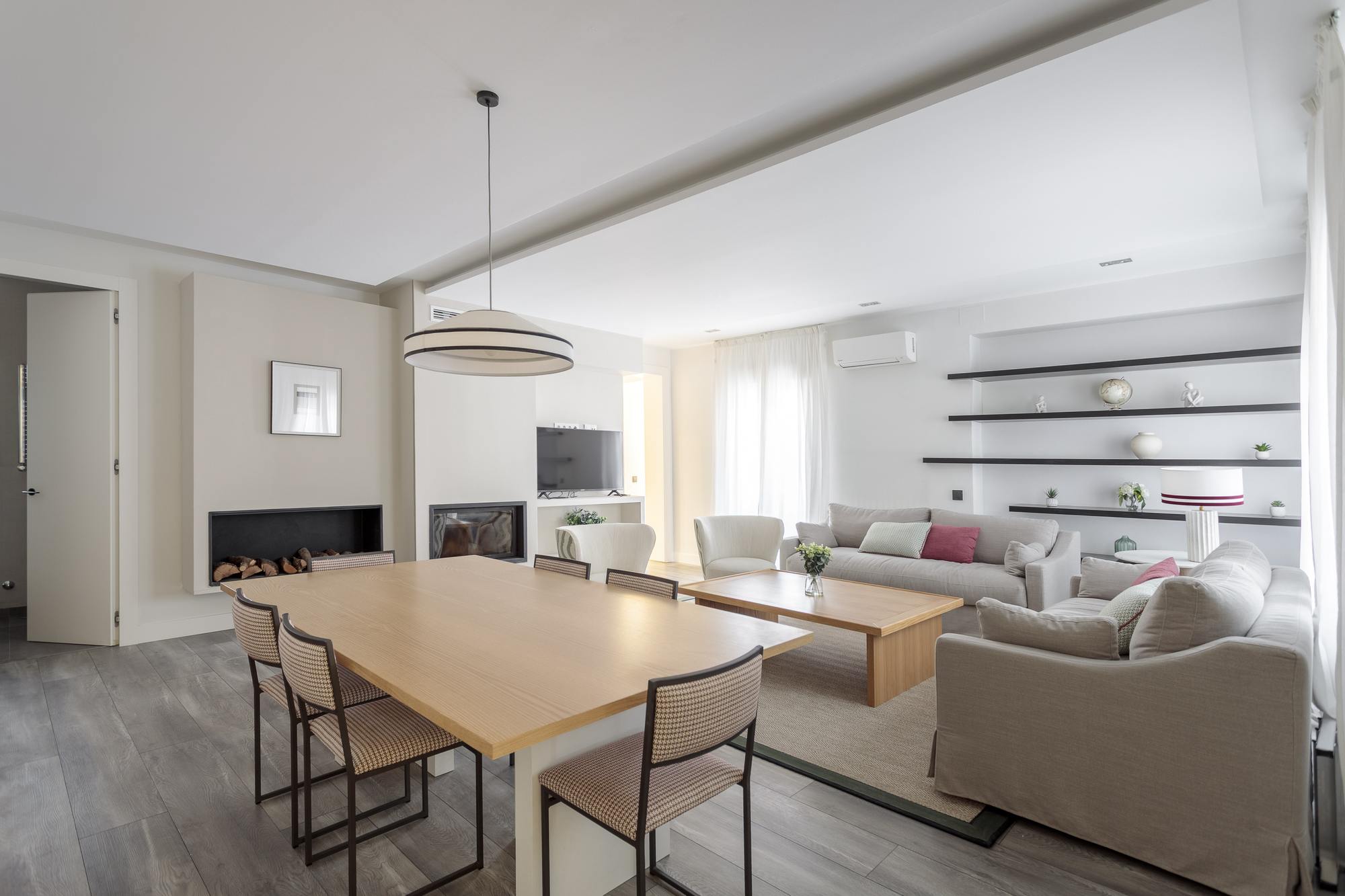 living - Piso de 100m² en alquiler en Recoletos, Madrid - featured