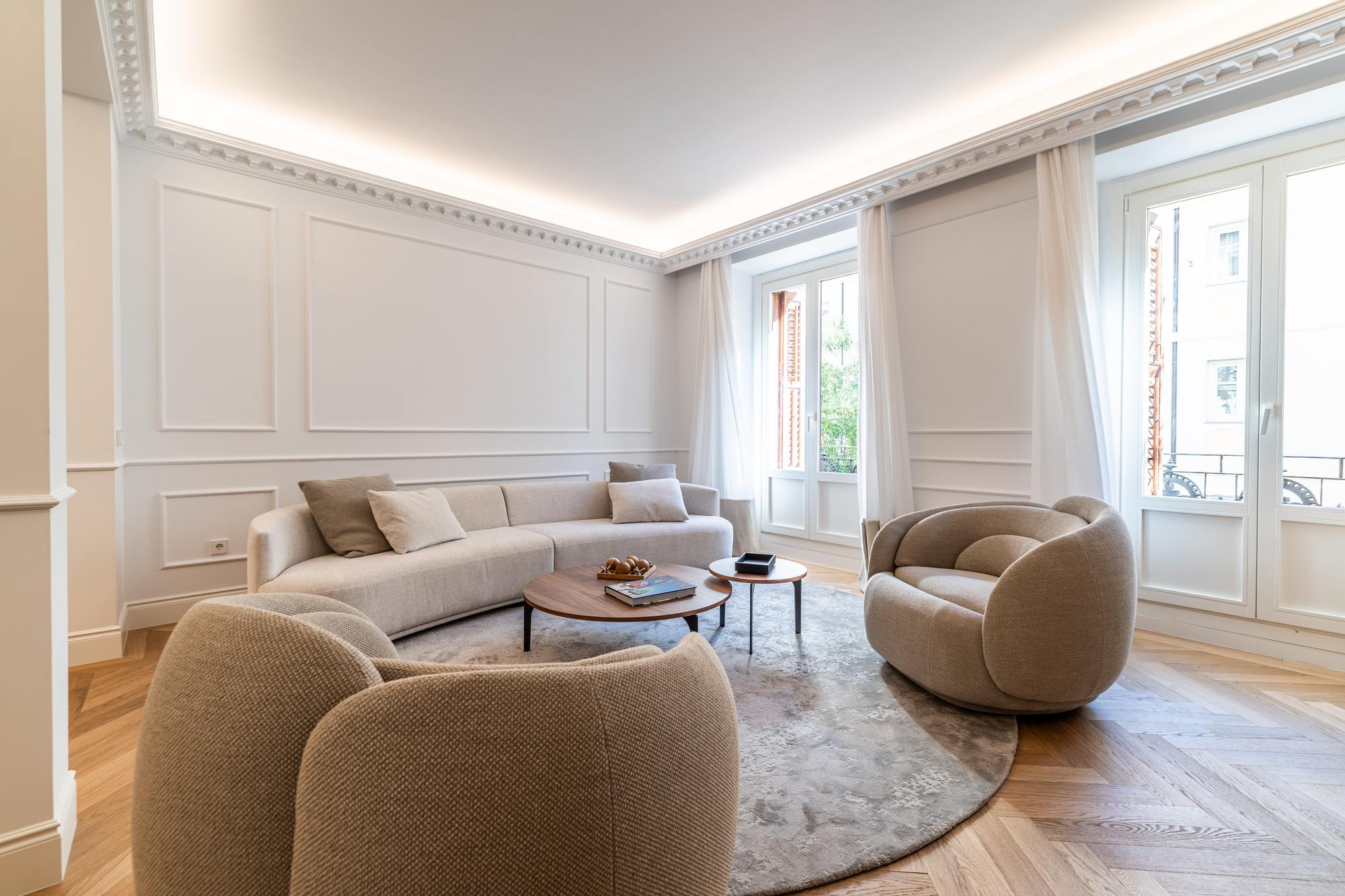 living - 185m² apartment for sale in Recoletos, Madrid - gallery - 6