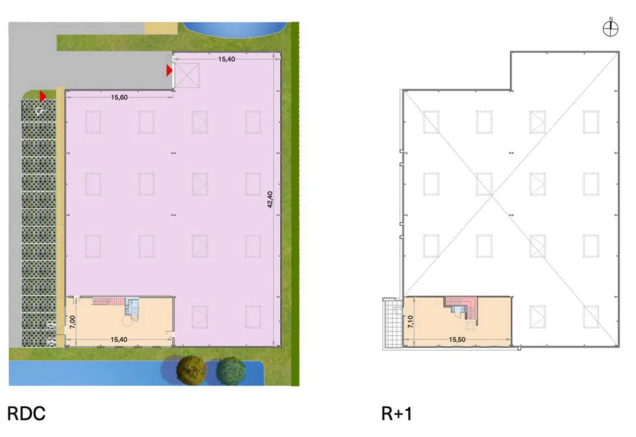 logistics - Light Industrial Premises / Offices For Sale - Planimetria - 1