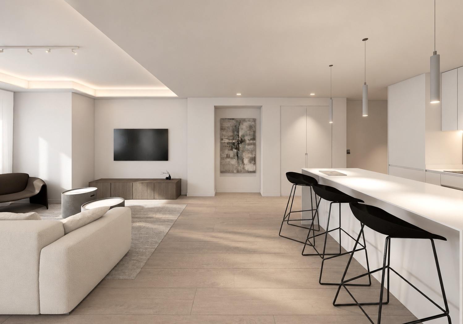 living - Piso de 153m² en venta en Ruzafa, Valencia - gallery - 8