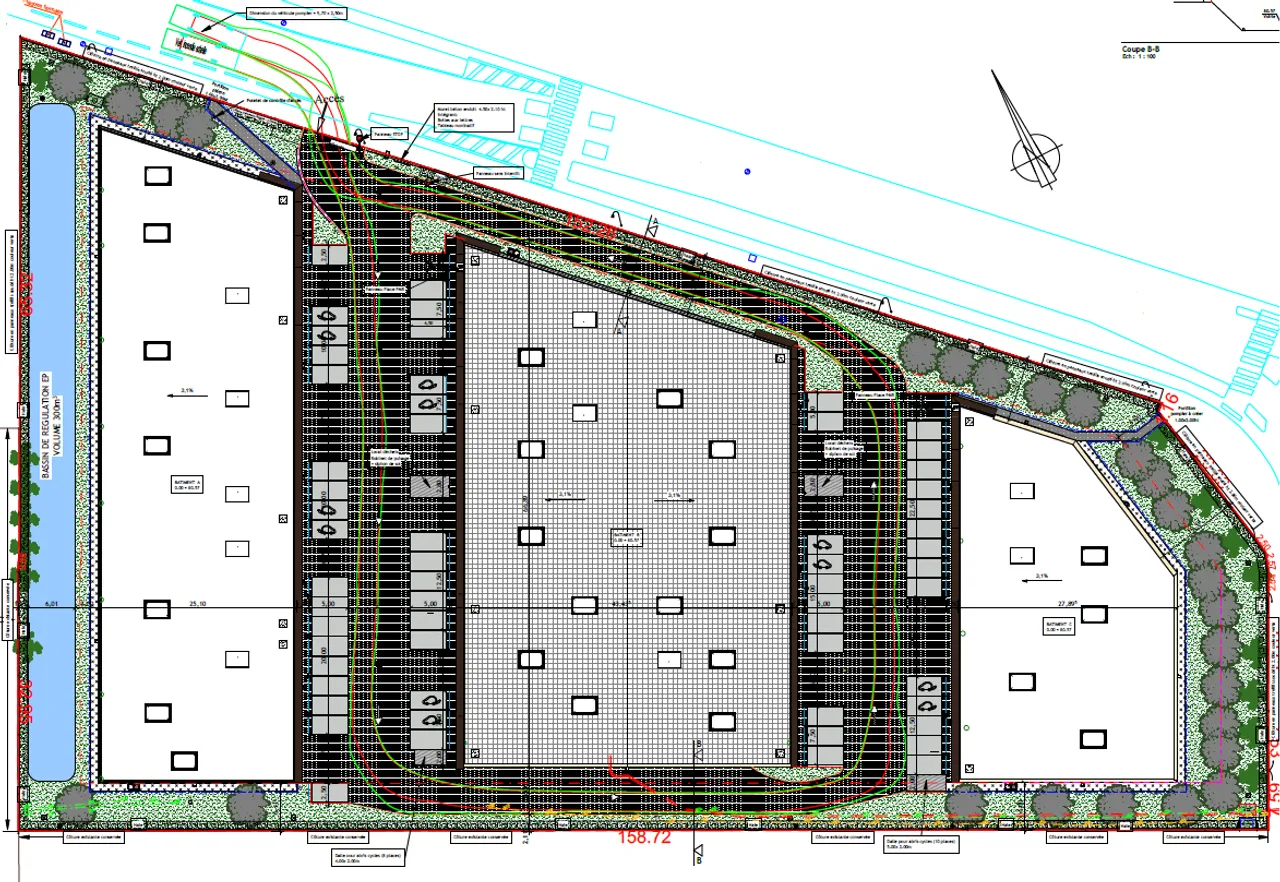 logistics - Local d’activités À Louer - Plan d'étage - 1