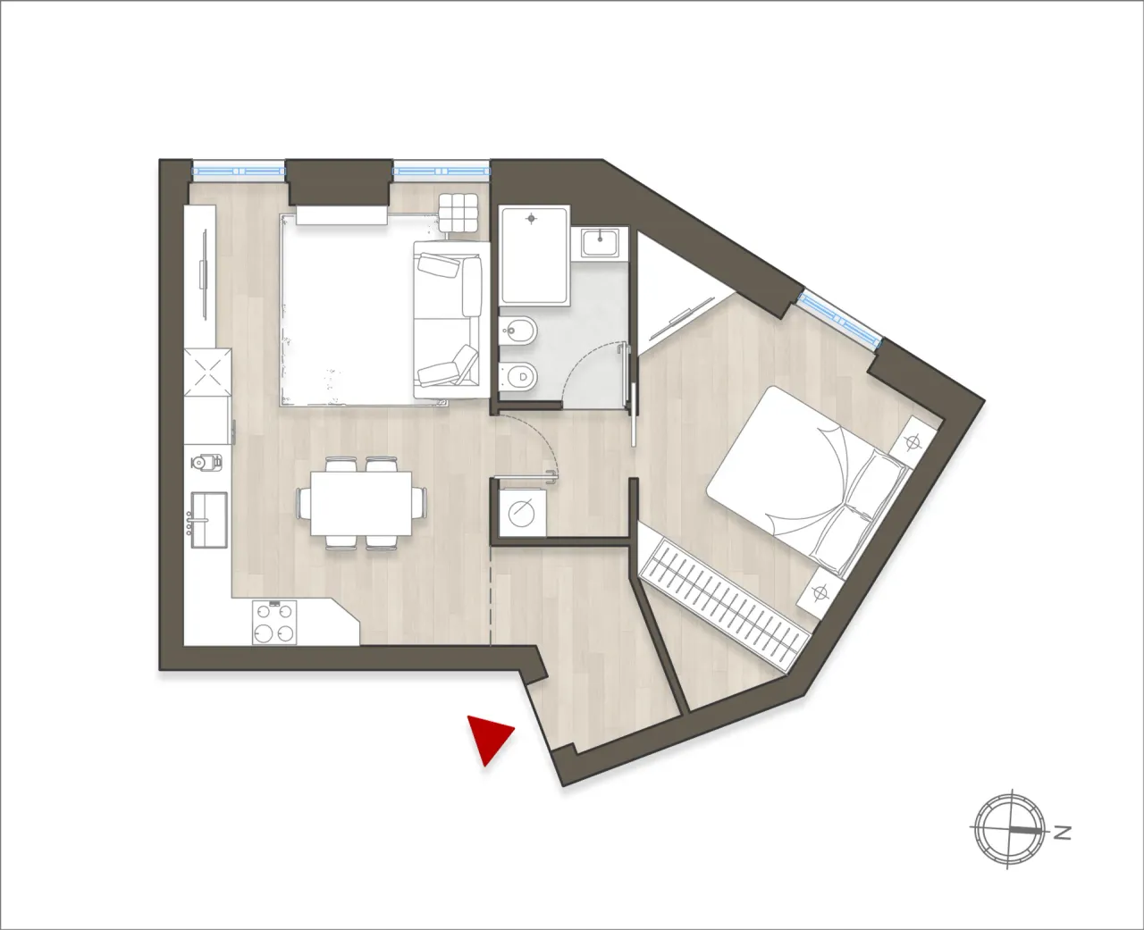living - Zumbini 39 unità 52 - Living - Dils - Floor Plan - 1