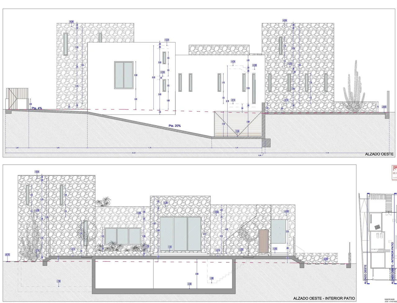 living - Parcela de 456m² en venta en Santa Eulalia, Islas Baleares - Plano del piso - 1