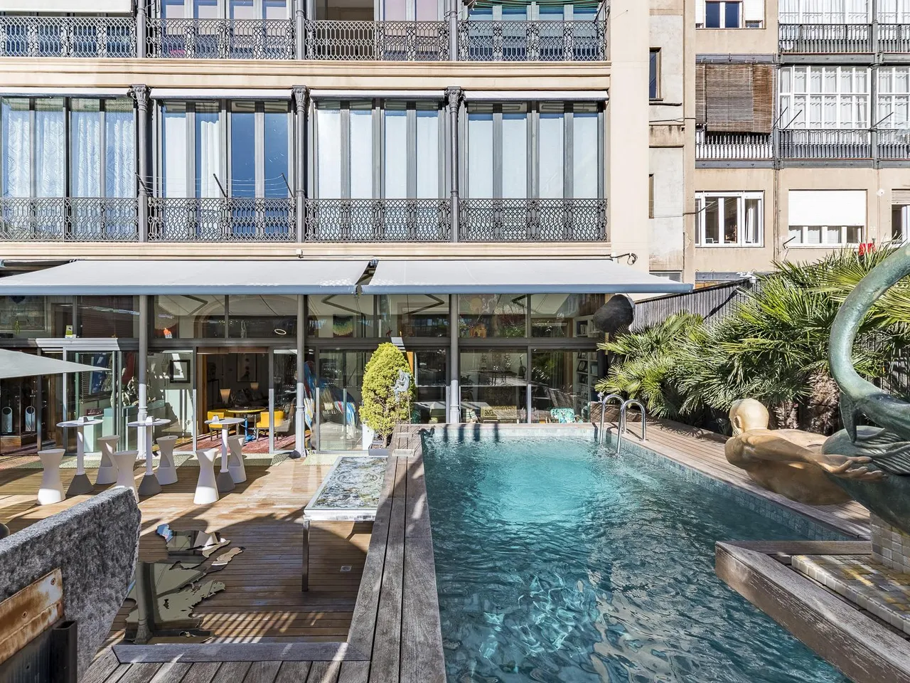 living - Piso de 542m² con 189m² terraza en venta en Eixample Derecho - gallery - 4
