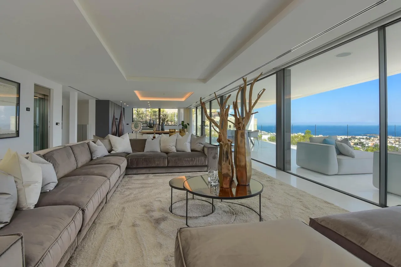 living - Villa de 685 m² en venta en San José, Ibiza - gallery - 2