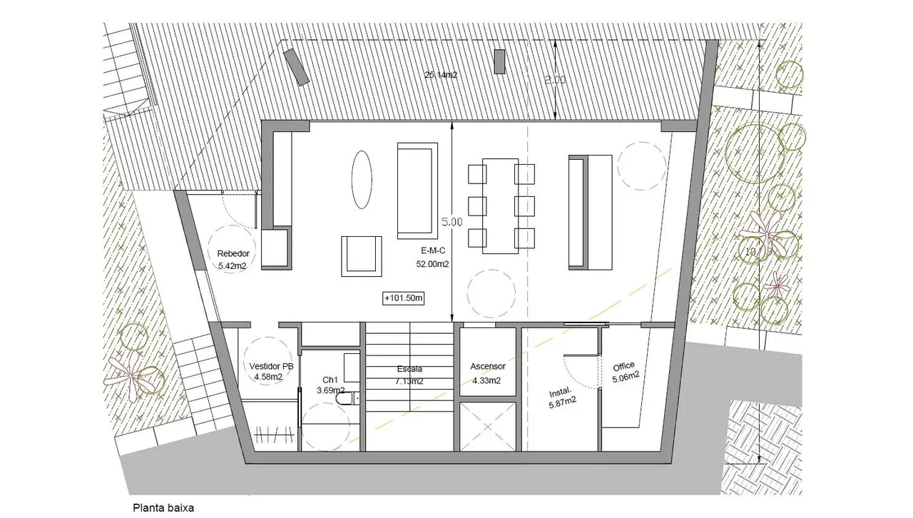 living - Casa / villa de 356m² en venta en Premià de Dalt, Barcelona - Plano del piso - 1