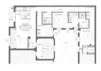living - Piso de 118m² en venta en Lista, Madrid - Plano del piso thumbnail - 1