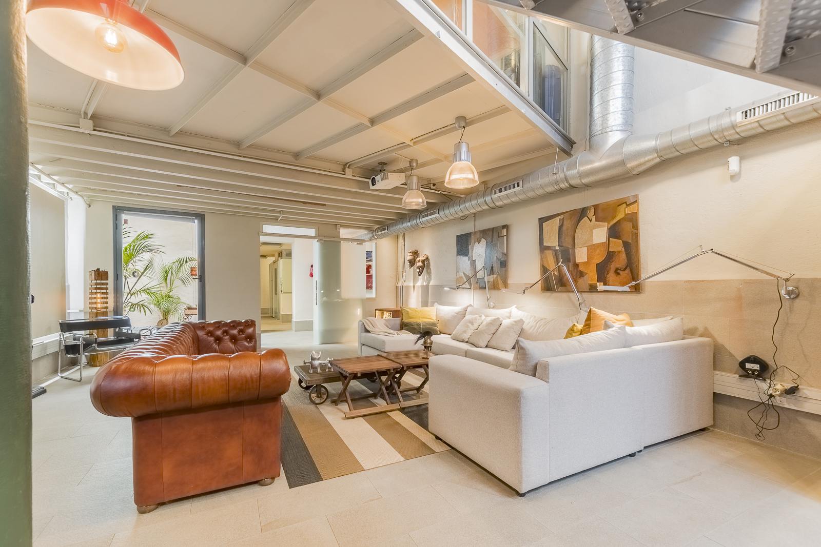 living - Loft de 250m² con 20m² terraza en venta en Gràcia - gallery - 8