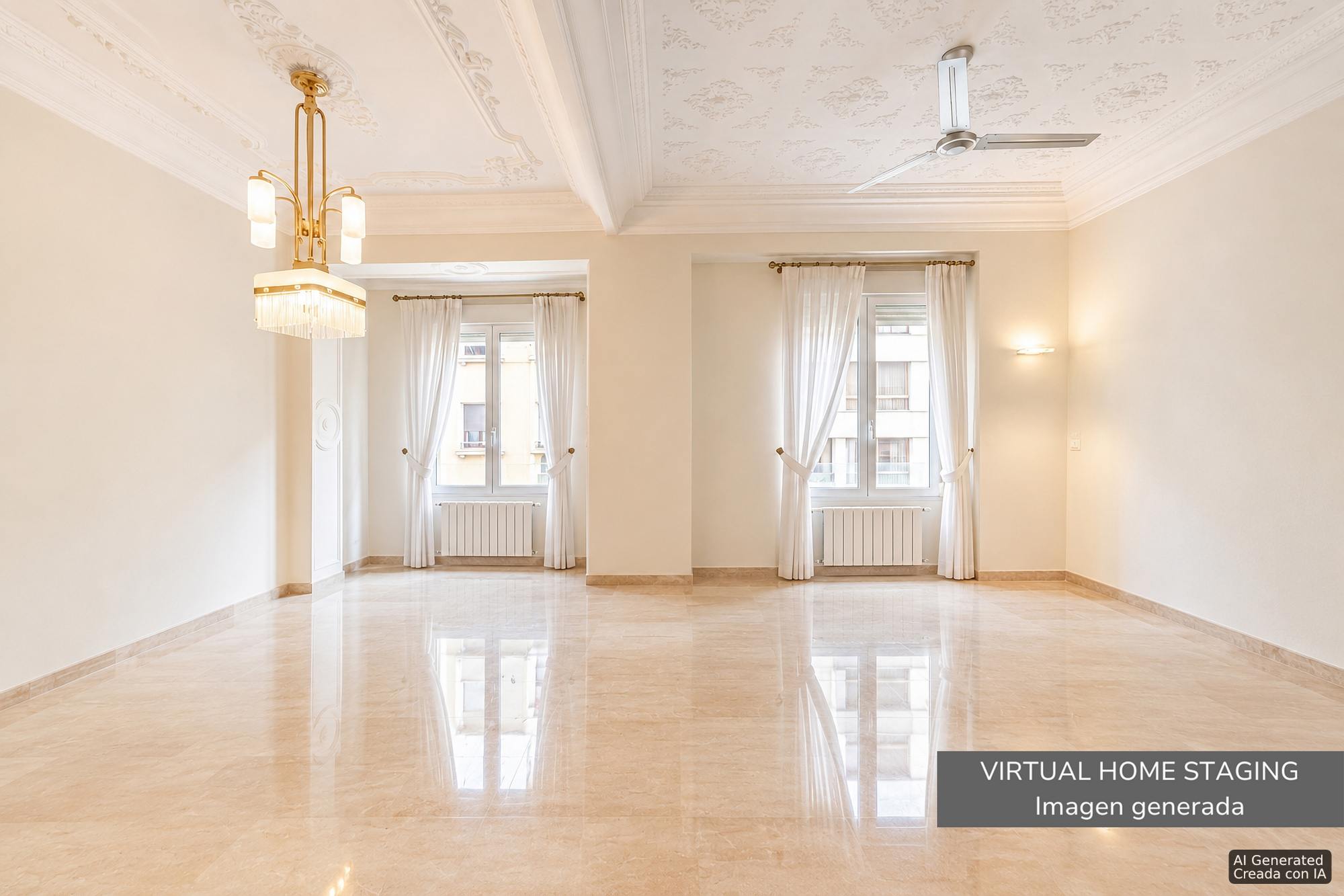 living - Piso de 130m² en venta en Gran Vía, Valencia - gallery thumbnail - 8