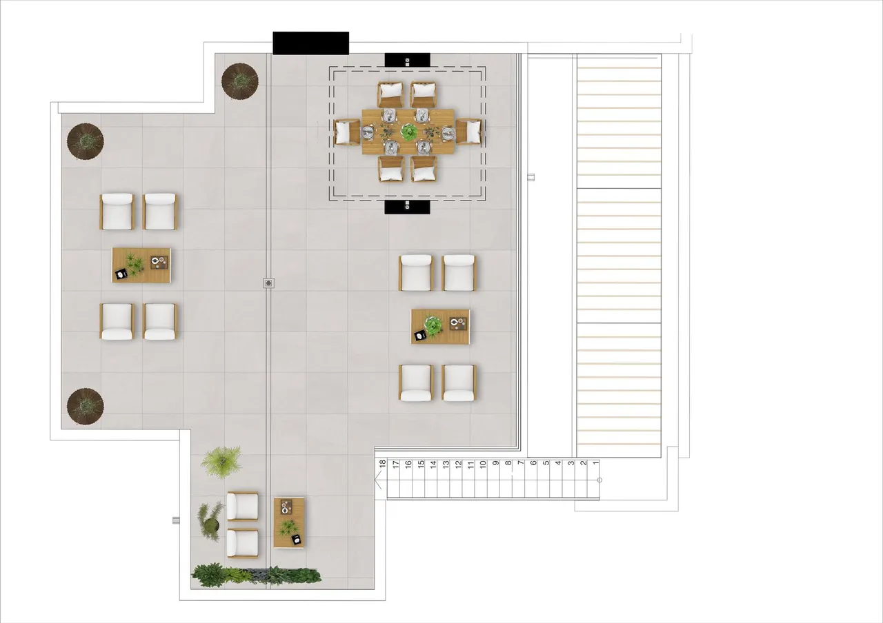 living - Last two units: penthouses in Istan for sale offering amazing sea views over  Istan Lake and the sea. - Floor Plan - 3
