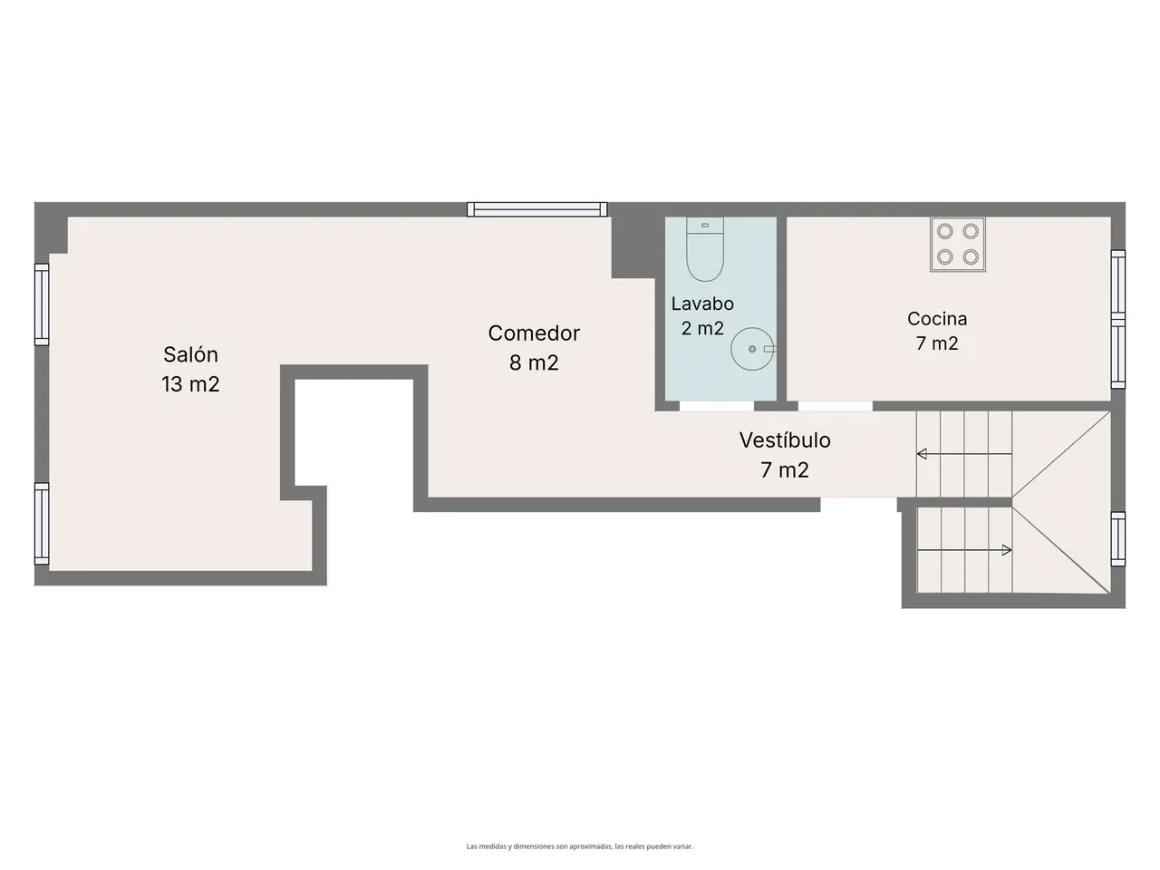 living - Piso de 89m² con 12m² terraza en venta en Sitges Town - Plano del piso - 2