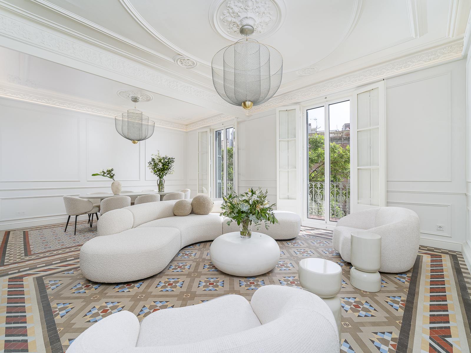 living - 215m² apartment for sale in Gràcia, Barcelona - gallery - 2