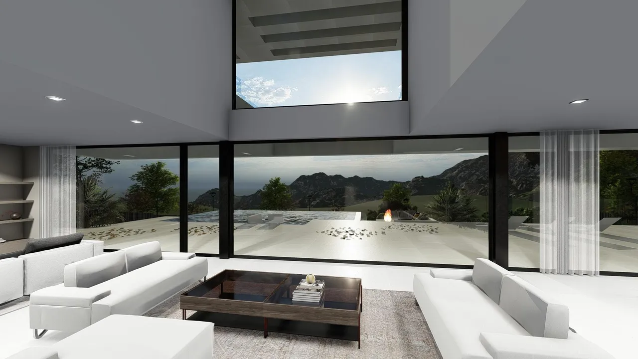 living - Aqua, Coleum y Luxury: 3 villas de lujo en Sant Berger, Teià, Barcelona - gallery - 5