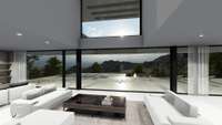 living - Aqua, Coleum y Luxury: 3 villas de lujo en Sant Berger, Teià, Barcelona - gallery thumbnail - 5