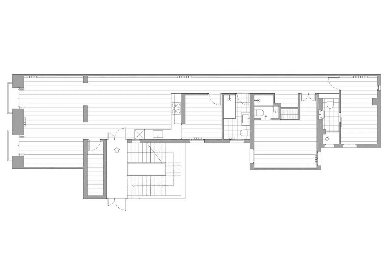 living - Piso de 154m² en venta en Chueca - Justicia, Madrid - Plano del piso - 1