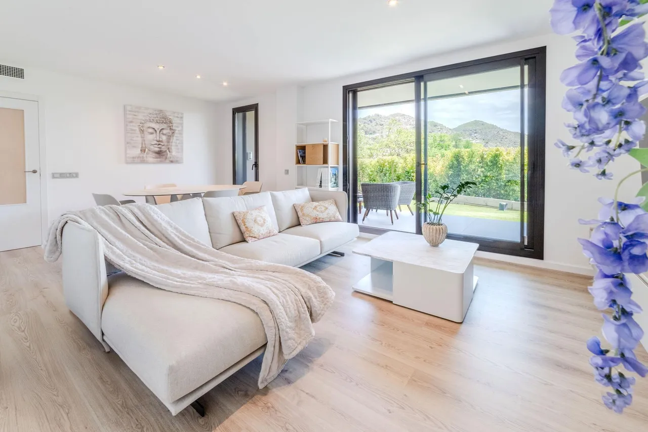 living - Piso de 109m² con 196m² de jardín en venta en Sitges Town - gallery - 5