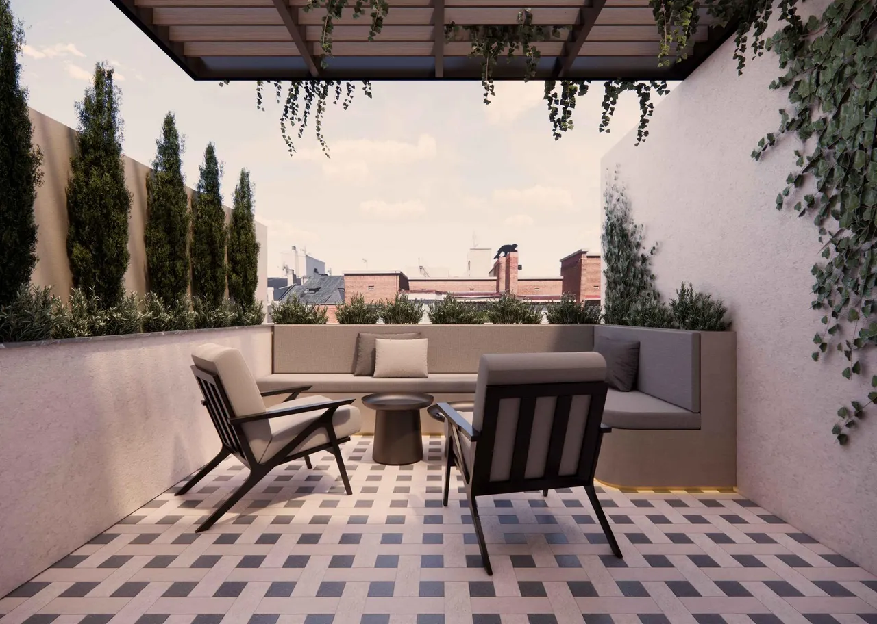 living - Ático de 106m² con 13m² terraza en venta en Goya, Madrid - gallery - 2