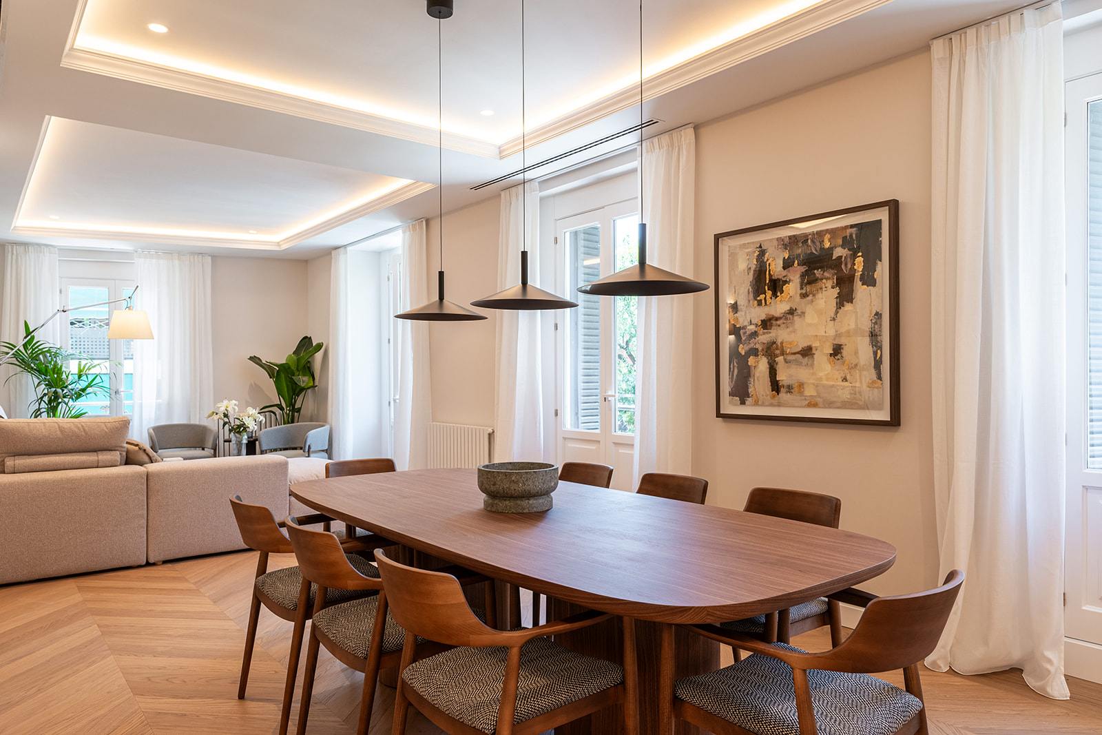 living - 234m² apartment for sale in Almagro, Madrid - gallery thumbnail - 3