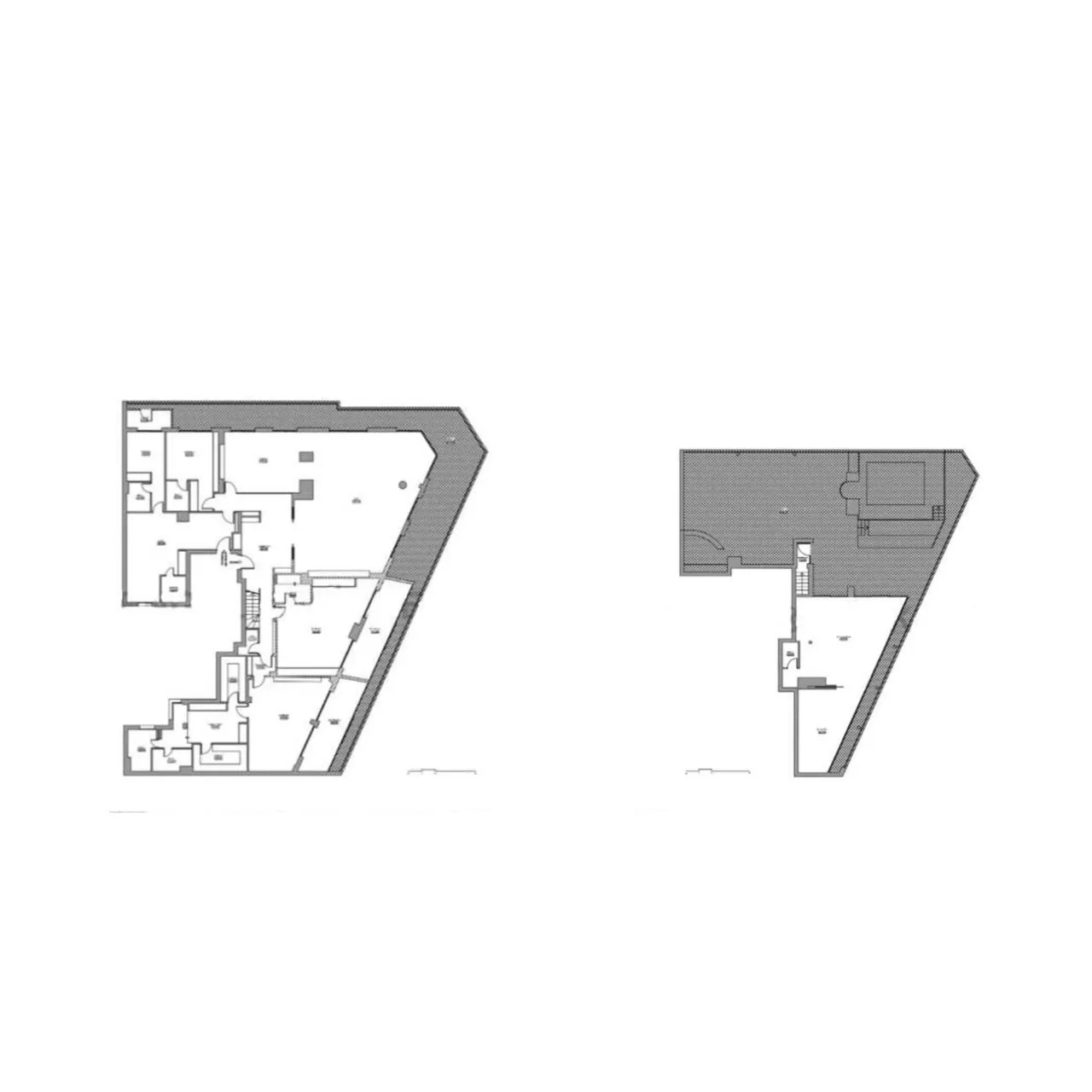 living - Ático de 940m² con 300m² terraza en venta en Almagro - Plano del piso - 1