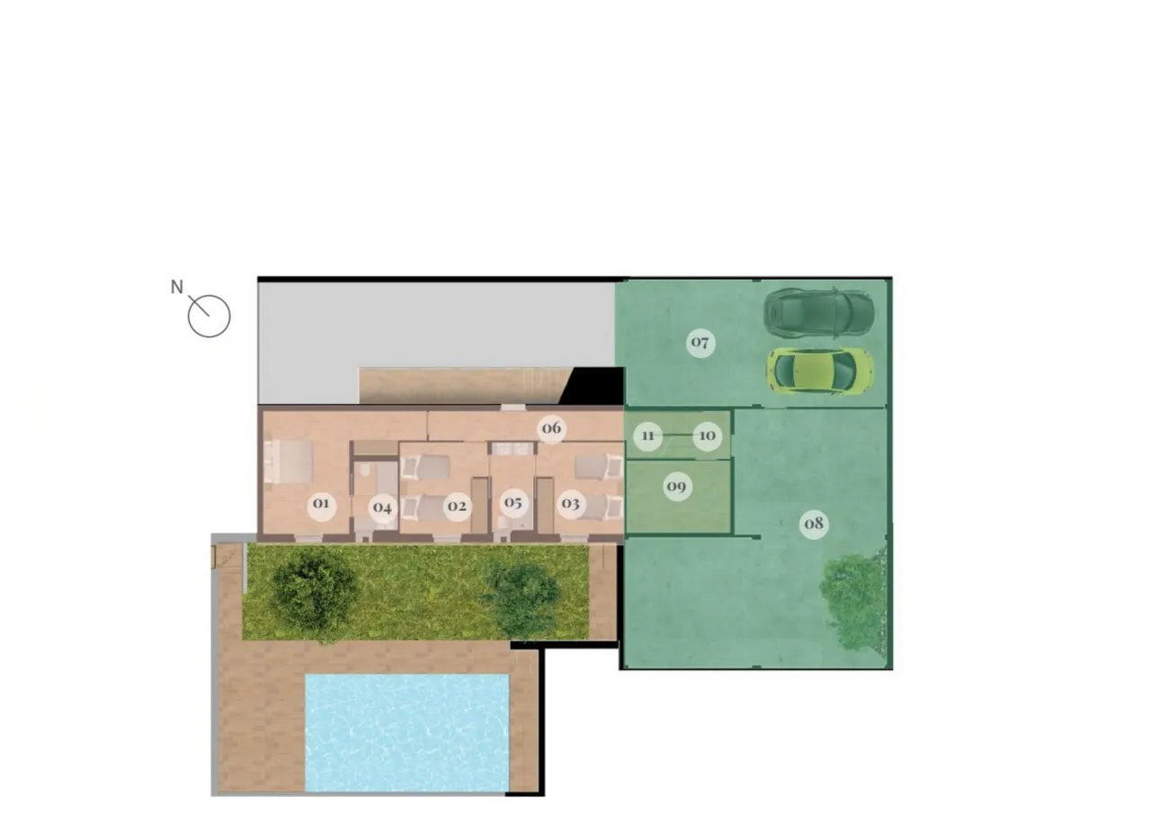 living - Casa / villa de 352m² en venta en San José, Islas Baleares - Plano del piso - 2